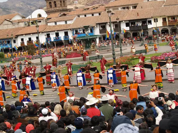 La ciudad durante la fiesta del Inti Raymi en Cusco